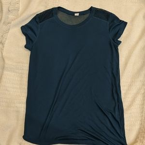 Green small old navy active shirt with mesh